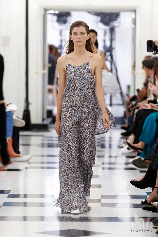 Luca Gajdus featured in  the Victoria Beckham fashion show for Spring/Summer 2019
