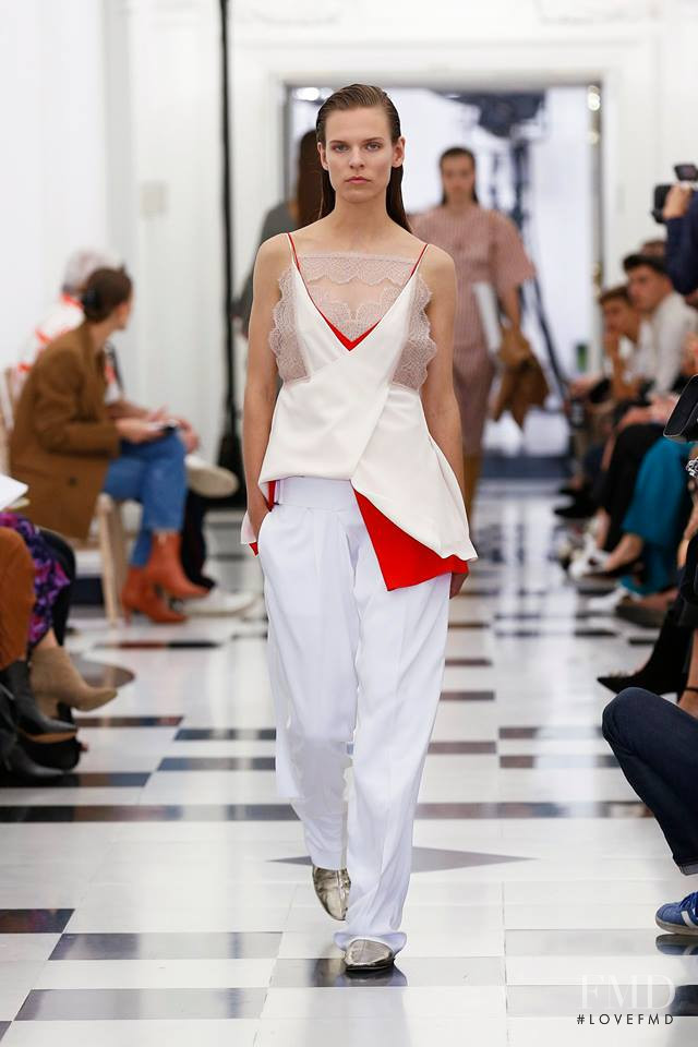 Katharina Hessen featured in  the Victoria Beckham fashion show for Spring/Summer 2019