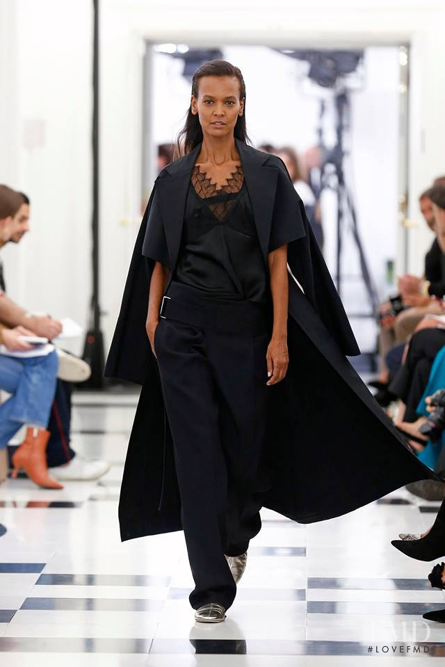 Liya Kebede featured in  the Victoria Beckham fashion show for Spring/Summer 2019