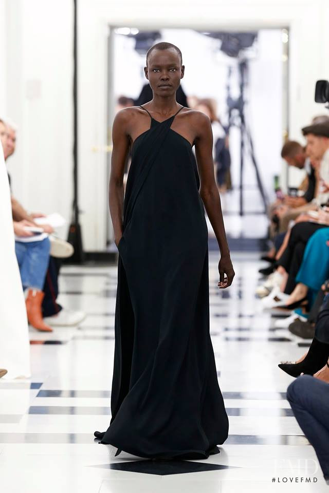 Grace Bol featured in  the Victoria Beckham fashion show for Spring/Summer 2019