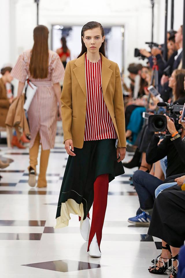 Lea Julian featured in  the Victoria Beckham fashion show for Spring/Summer 2019