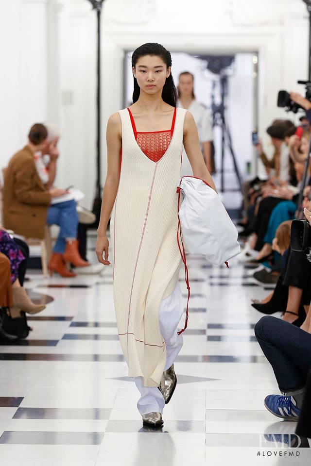 Yoon Young Bae featured in  the Victoria Beckham fashion show for Spring/Summer 2019