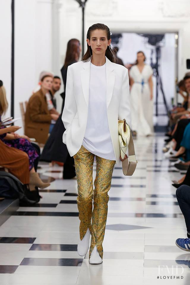 Rachel Marx featured in  the Victoria Beckham fashion show for Spring/Summer 2019