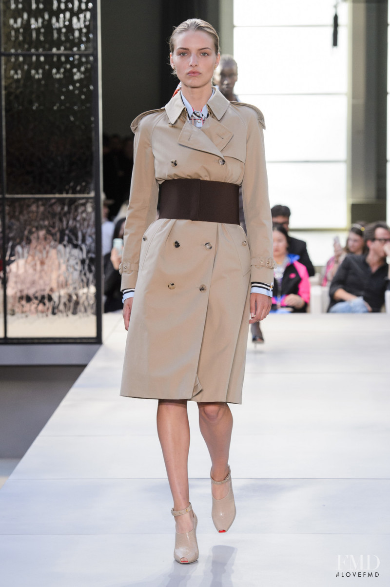 Anna Stephenson featured in  the Burberry fashion show for Spring/Summer 2019