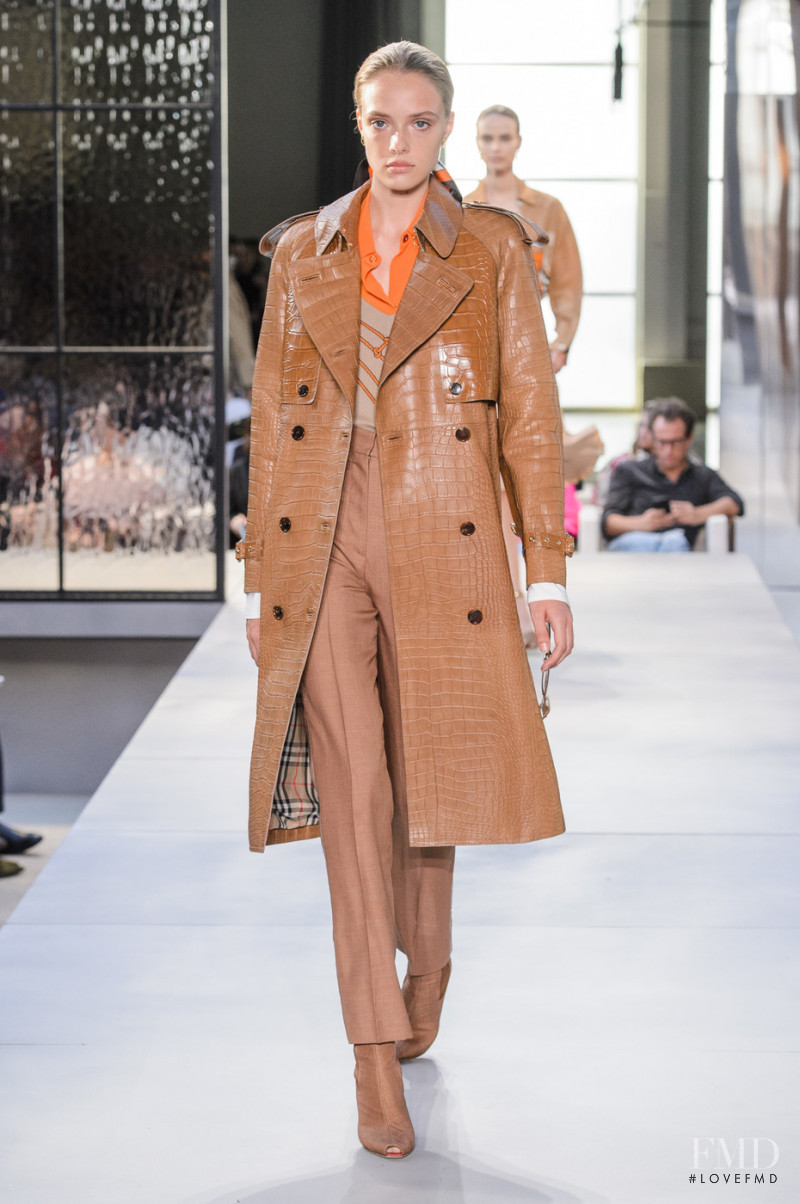 Charlotte Rose Hansen featured in  the Burberry fashion show for Spring/Summer 2019