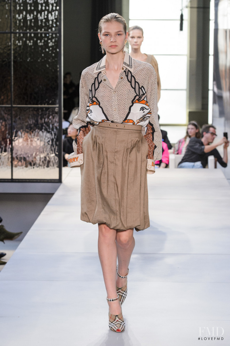 Deirdre Firinne featured in  the Burberry fashion show for Spring/Summer 2019