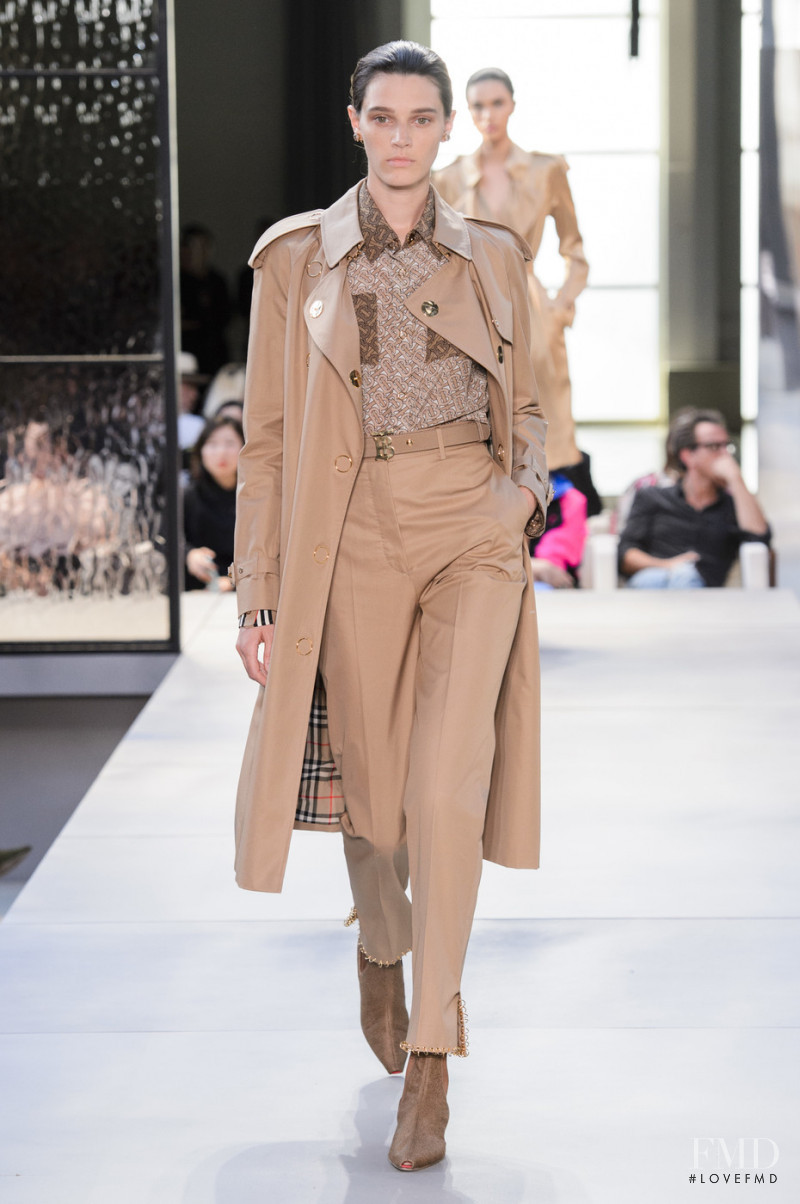 Leila Goldkuhl featured in  the Burberry fashion show for Spring/Summer 2019
