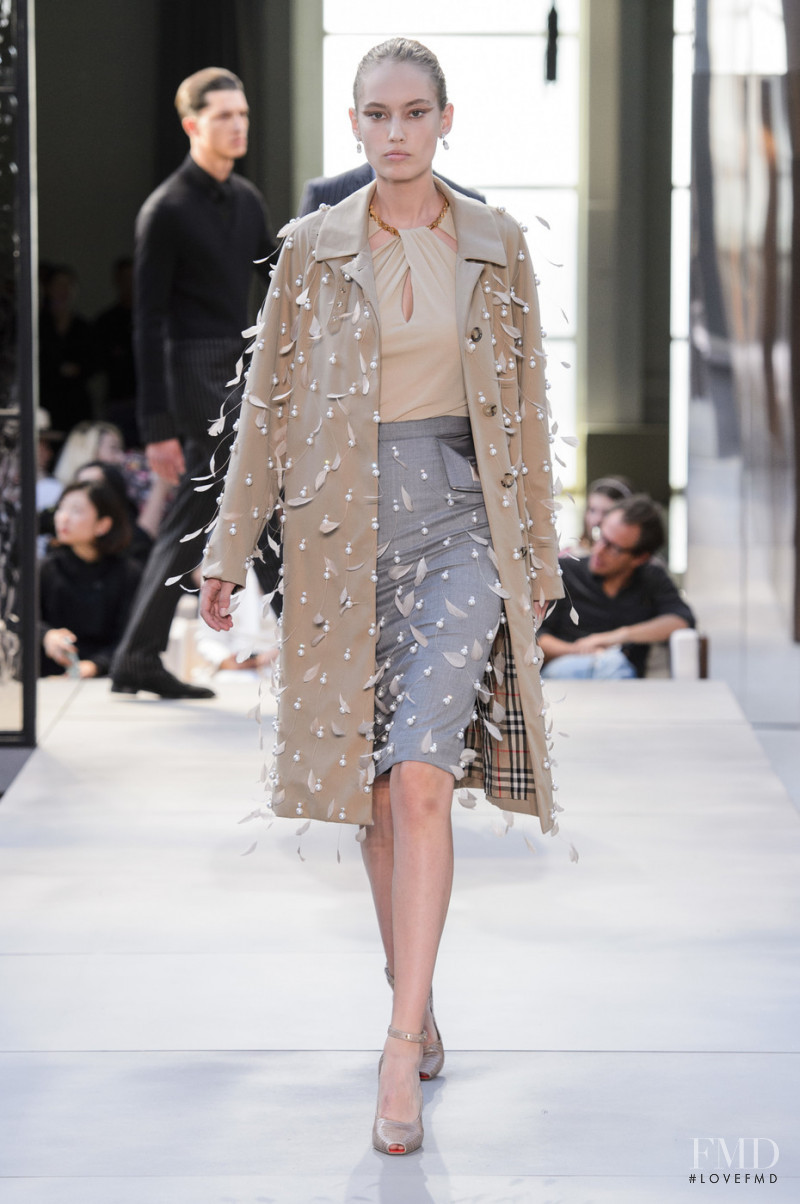 Laura Bogesvang Sorensen featured in  the Burberry fashion show for Spring/Summer 2019