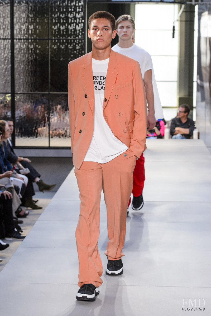 Marco Pickett featured in  the Burberry fashion show for Spring/Summer 2019