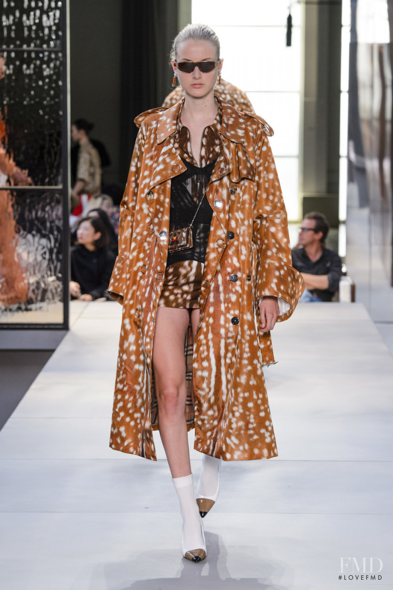 Bo Fasseur featured in  the Burberry fashion show for Spring/Summer 2019