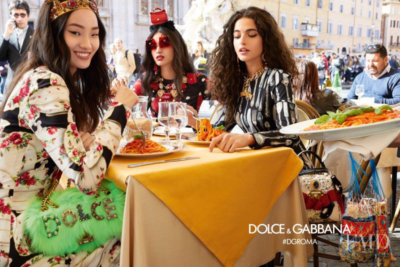 Chiara Scelsi featured in  the Dolce & Gabbana Beauty advertisement for Autumn/Winter 2018