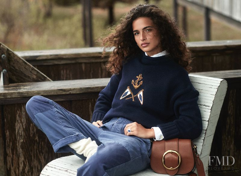 Chiara Scelsi featured in  the Polo Ralph Lauren advertisement for Autumn/Winter 2018