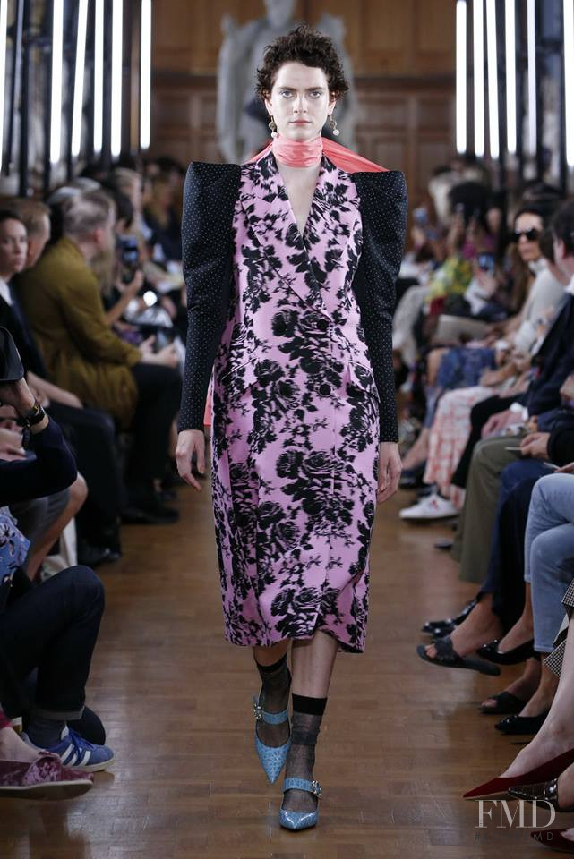 Amandine Renard featured in  the Erdem fashion show for Spring/Summer 2019