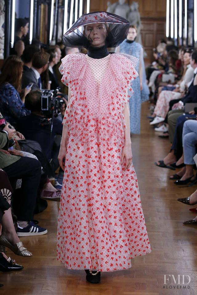 Jodie Alien featured in  the Erdem fashion show for Spring/Summer 2019