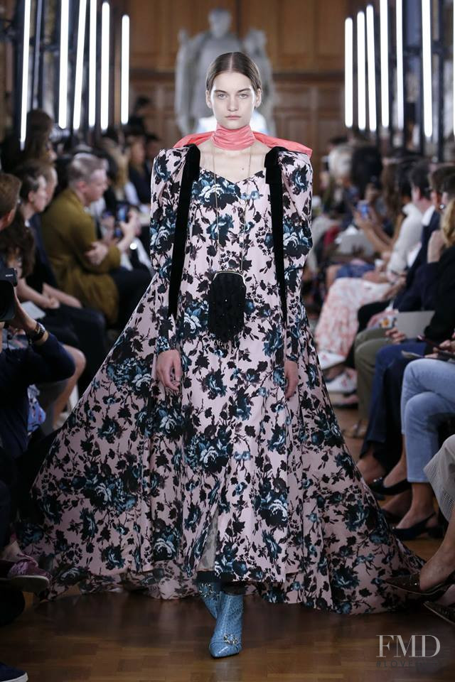 Alina Bolotina featured in  the Erdem fashion show for Spring/Summer 2019