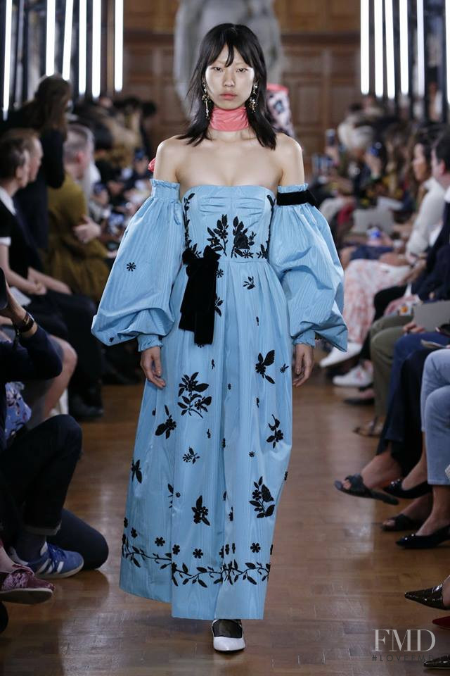 Heejung Park featured in  the Erdem fashion show for Spring/Summer 2019