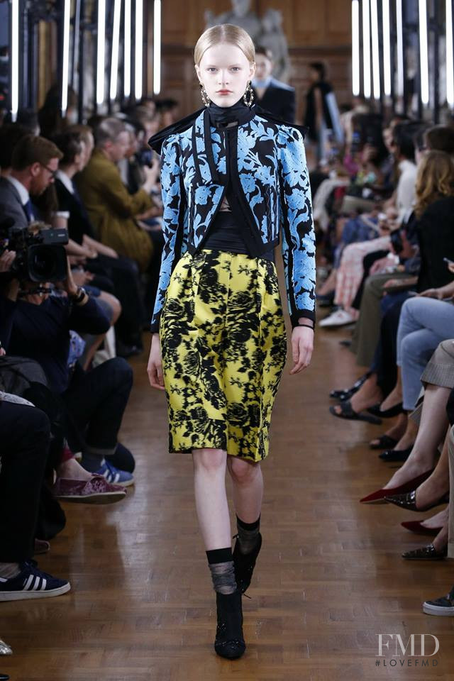 Hannah Motler featured in  the Erdem fashion show for Spring/Summer 2019