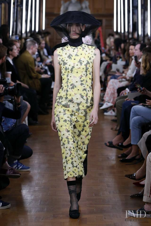 Oyku Bastas featured in  the Erdem fashion show for Spring/Summer 2019