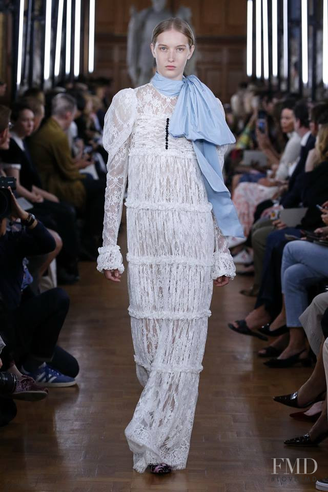 Kateryna Zub featured in  the Erdem fashion show for Spring/Summer 2019