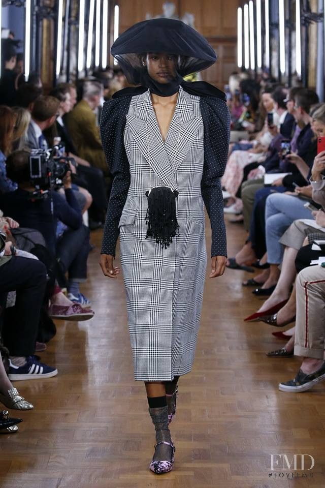 Theresa Hayes featured in  the Erdem fashion show for Spring/Summer 2019