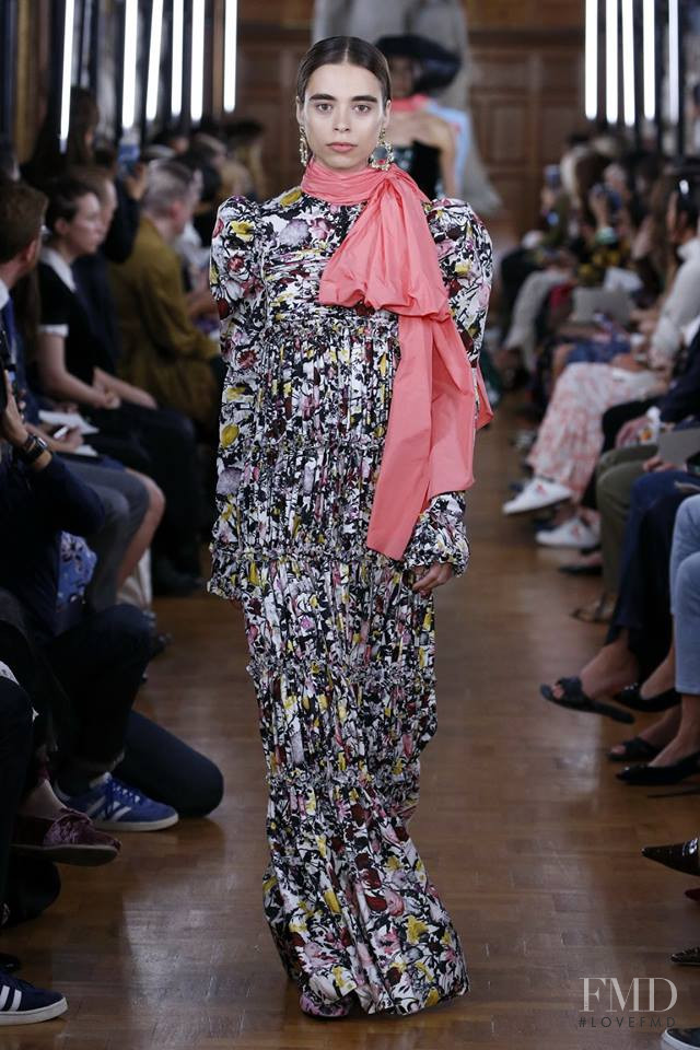 Massima Desire featured in  the Erdem fashion show for Spring/Summer 2019