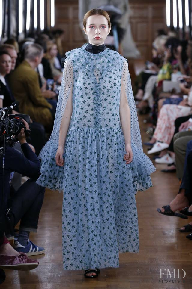 Olivia Forte featured in  the Erdem fashion show for Spring/Summer 2019