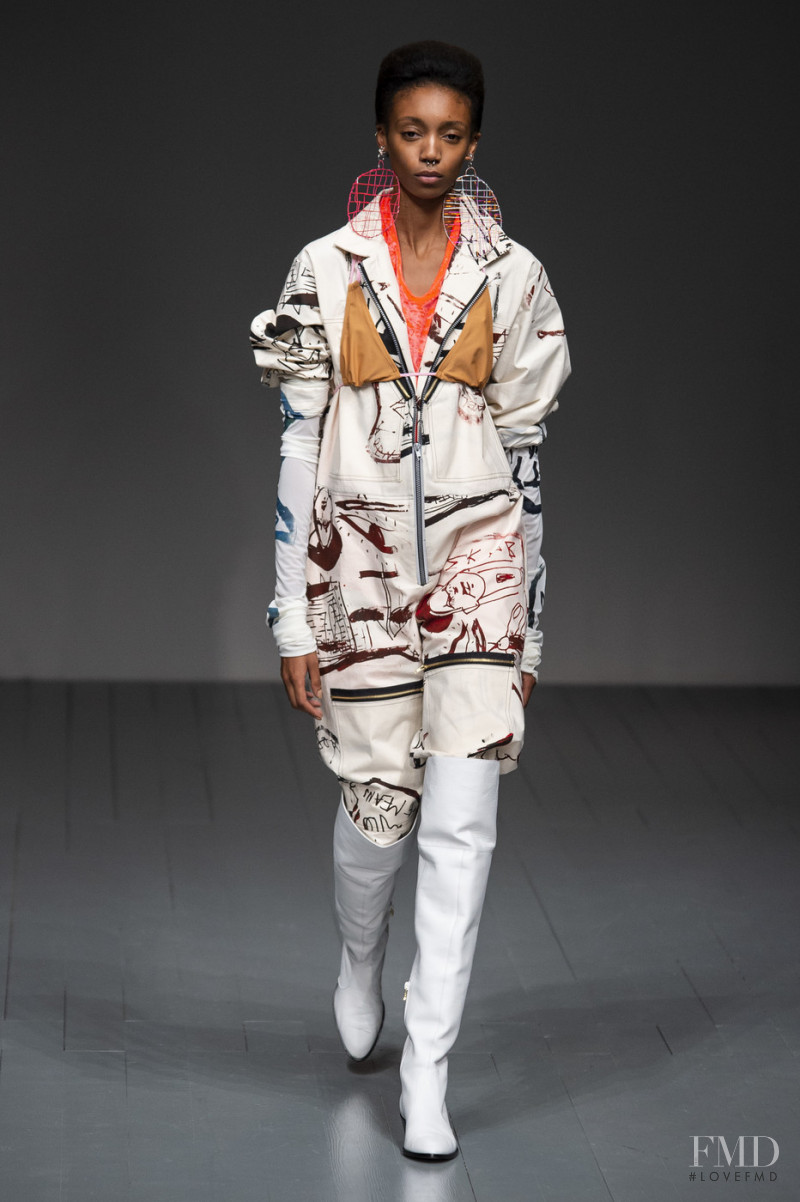 Hannah Shakespeare featured in  the Matty Bovan fashion show for Spring/Summer 2019