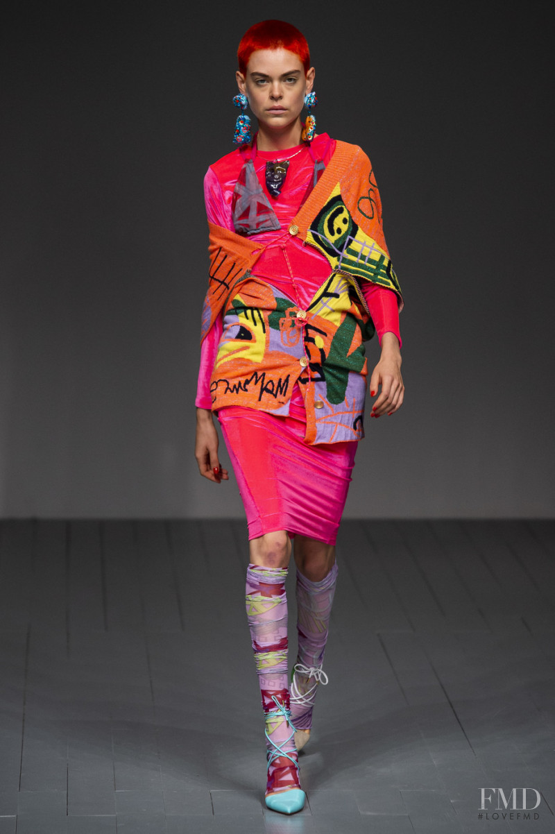 Anna Rubin featured in  the Matty Bovan fashion show for Spring/Summer 2019