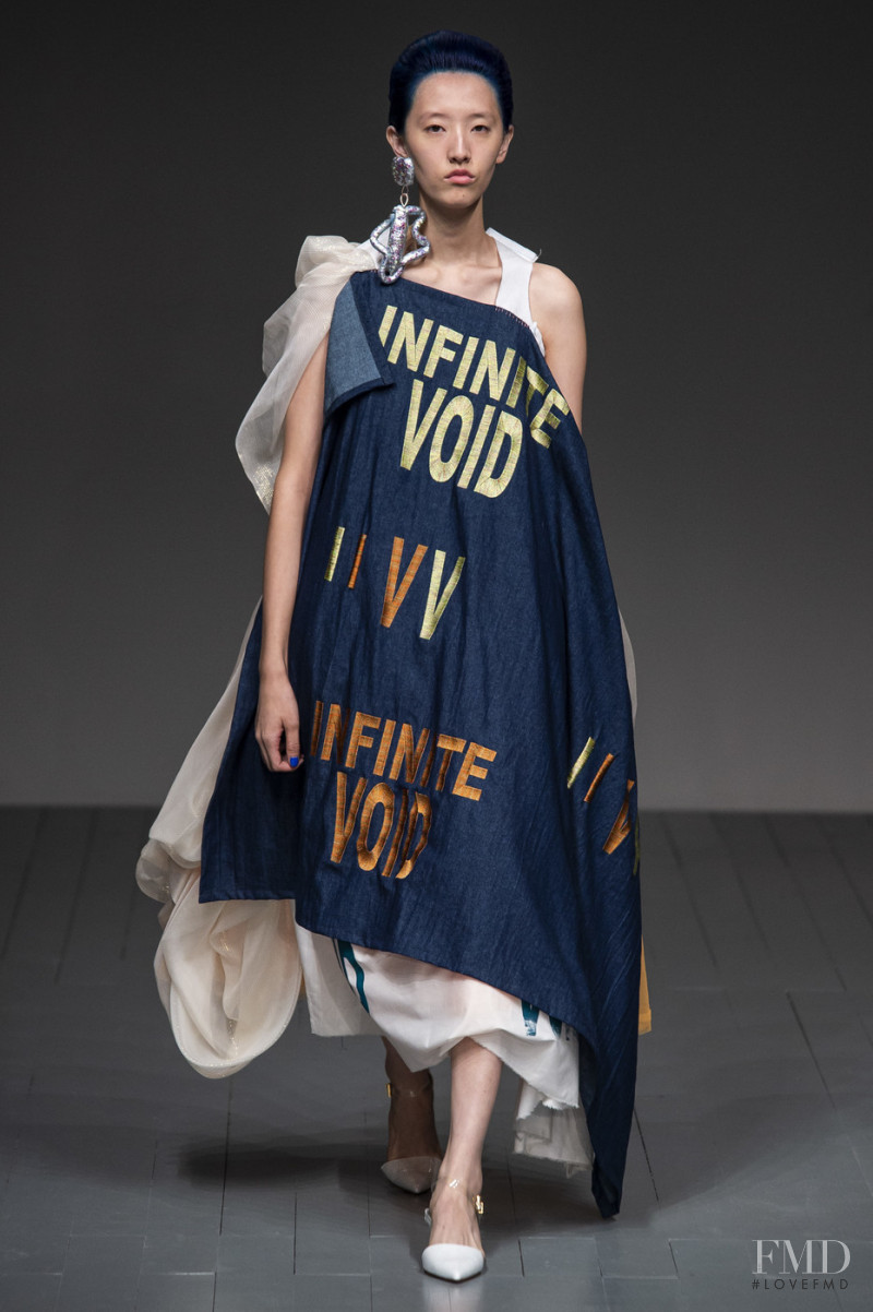 JiJi Ji featured in  the Matty Bovan fashion show for Spring/Summer 2019