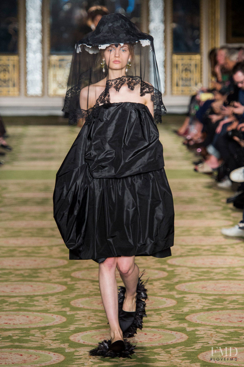 Fran Summers featured in  the Simone Rocha fashion show for Spring/Summer 2019