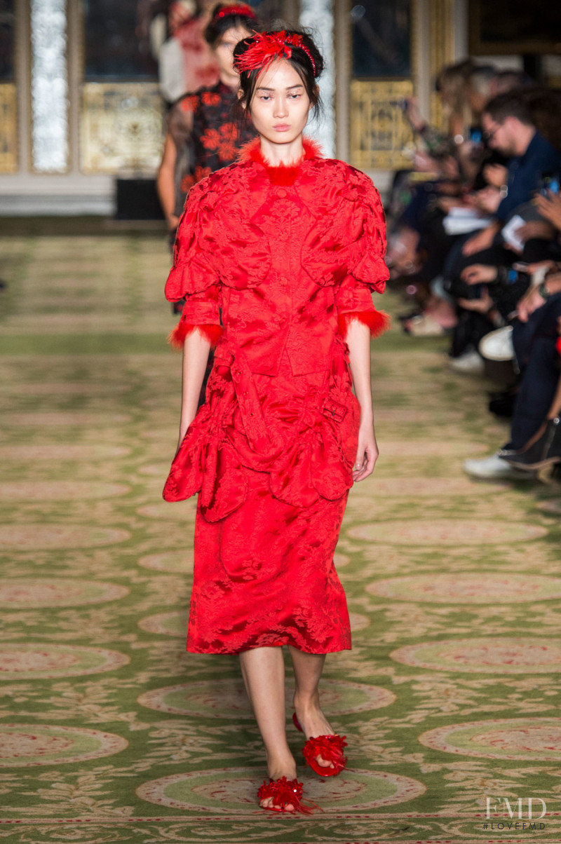 Hyun Ji Shin featured in  the Simone Rocha fashion show for Spring/Summer 2019