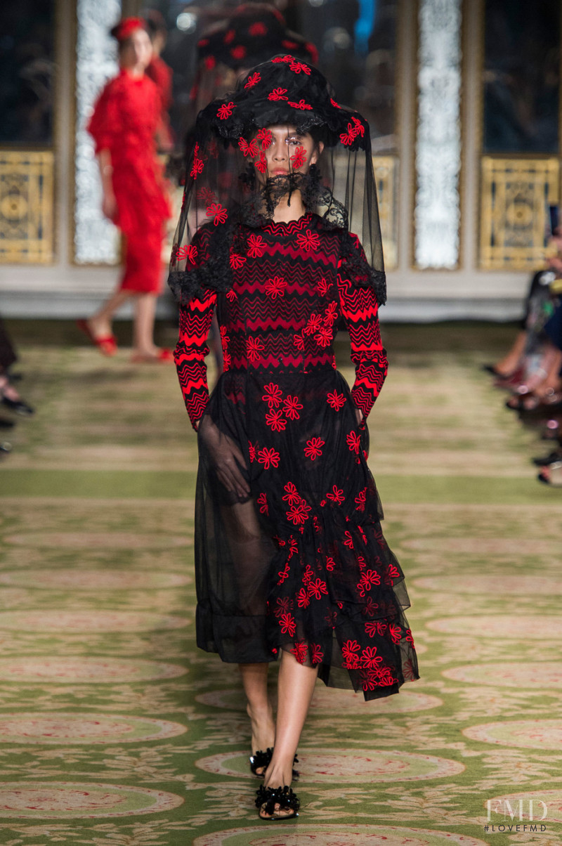 Jia Li Zhao featured in  the Simone Rocha fashion show for Spring/Summer 2019