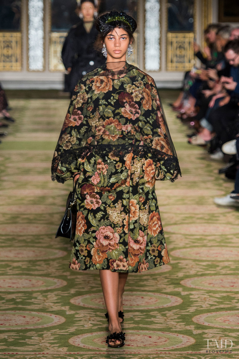 Rocio Marconi featured in  the Simone Rocha fashion show for Spring/Summer 2019