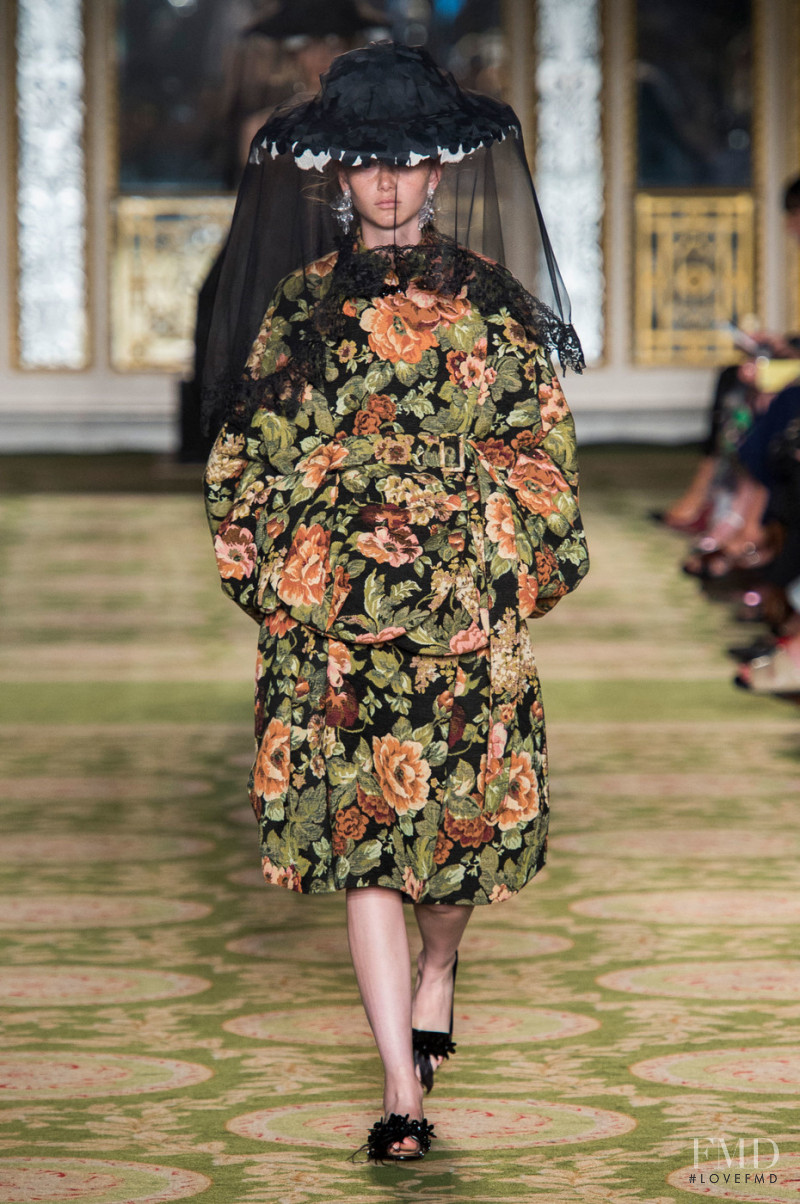 Sara Grace Wallerstedt featured in  the Simone Rocha fashion show for Spring/Summer 2019