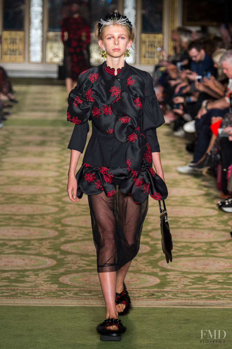 Flora Louise featured in  the Simone Rocha fashion show for Spring/Summer 2019