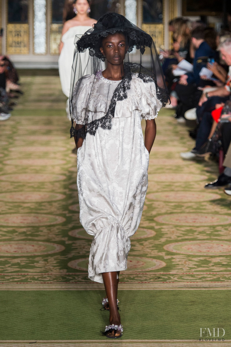 Nicole Atieno featured in  the Simone Rocha fashion show for Spring/Summer 2019