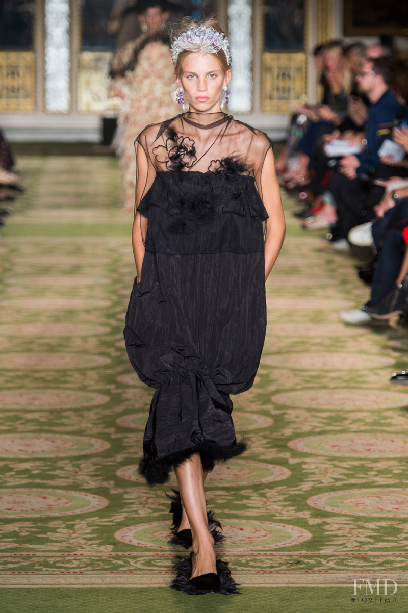 Rebecca Leigh Longendyke featured in  the Simone Rocha fashion show for Spring/Summer 2019
