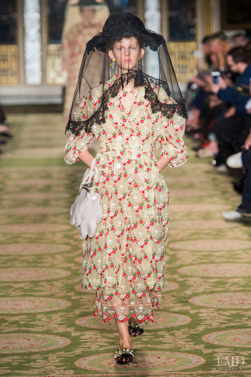 Adele Taska featured in  the Simone Rocha fashion show for Spring/Summer 2019