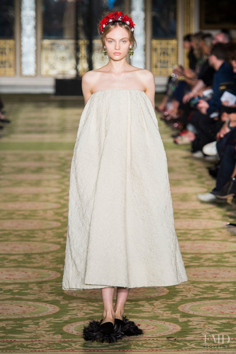 Fran Summers featured in  the Simone Rocha fashion show for Spring/Summer 2019