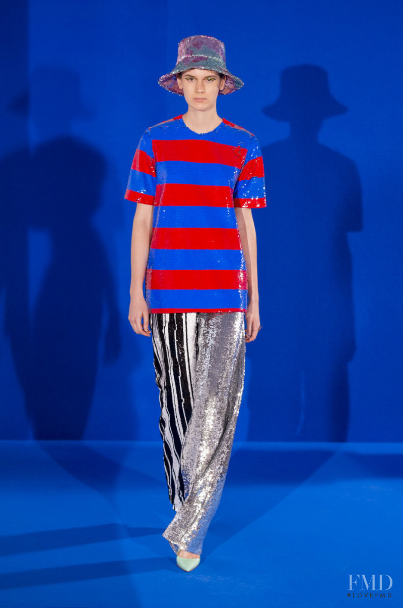 Jamily Meurer Wernke featured in  the Halpern fashion show for Spring/Summer 2019