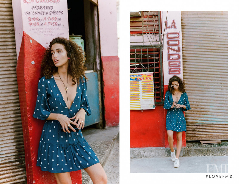 Chiara Scelsi featured in  the Faithfull The Brand advertisement for Fall 2018