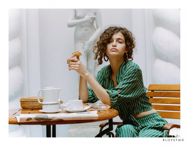 Chiara Scelsi featured in  the Faithfull The Brand advertisement for Fall 2018