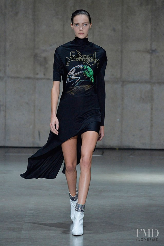 Anniek Verfaille featured in  the Christopher Kane fashion show for Spring/Summer 2019
