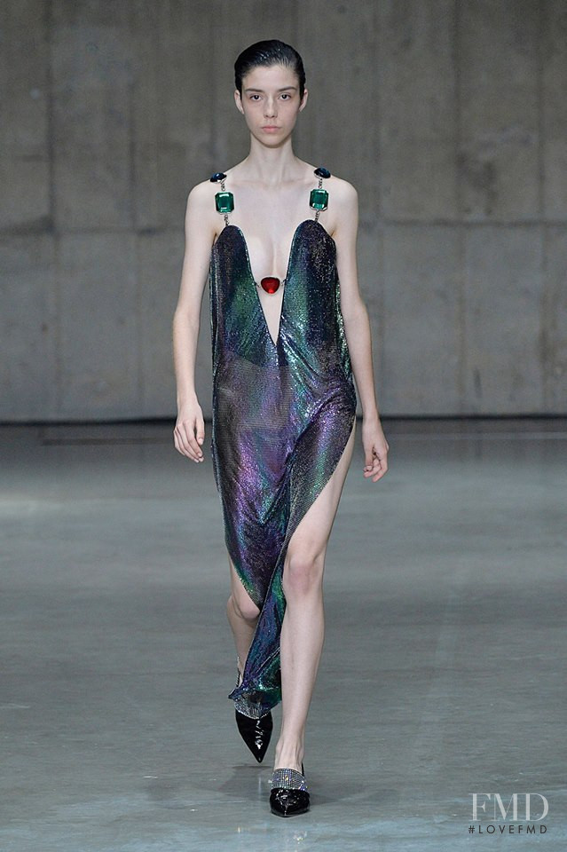 Manuela Miloqui featured in  the Christopher Kane fashion show for Spring/Summer 2019