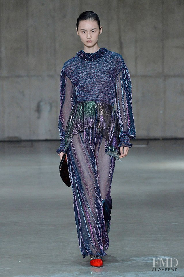 Cong He featured in  the Christopher Kane fashion show for Spring/Summer 2019