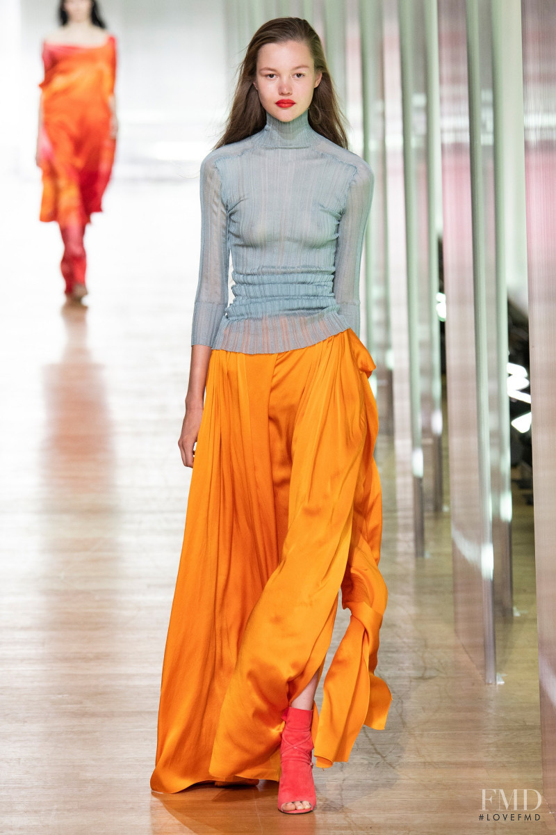 Noor Chaltin featured in  the Poiret fashion show for Spring/Summer 2019