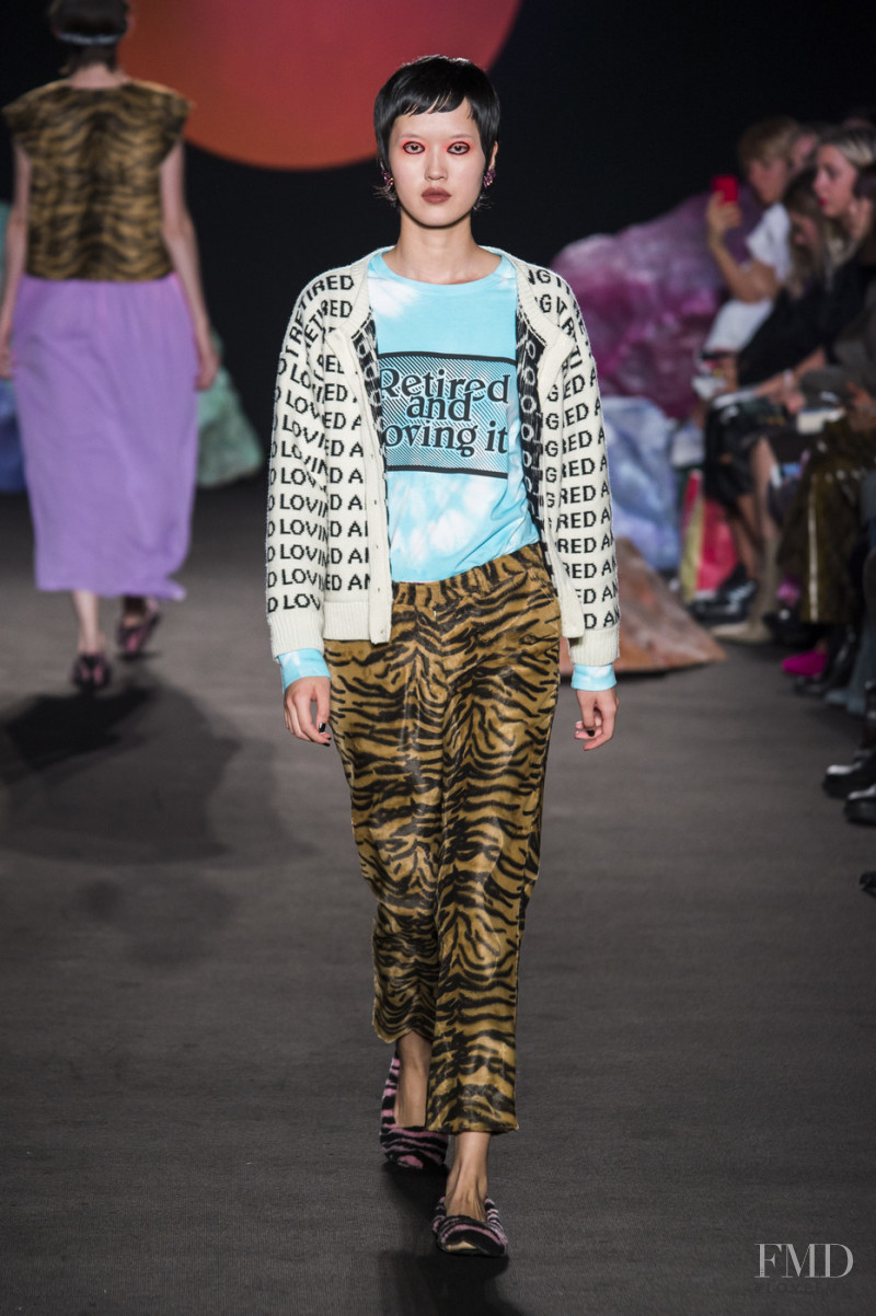 Shujing Zhou featured in  the Ashley Williams fashion show for Spring/Summer 2019