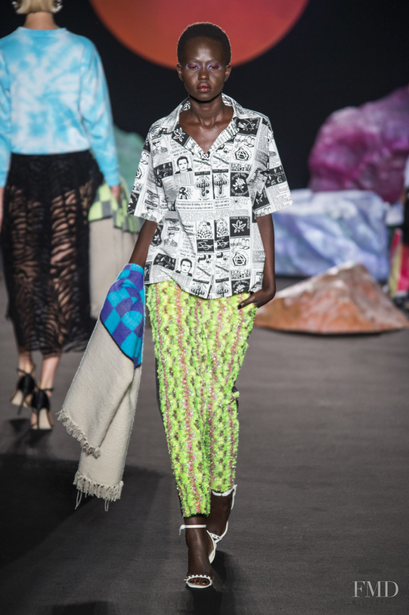 Aweng Chuol featured in  the Ashley Williams fashion show for Spring/Summer 2019