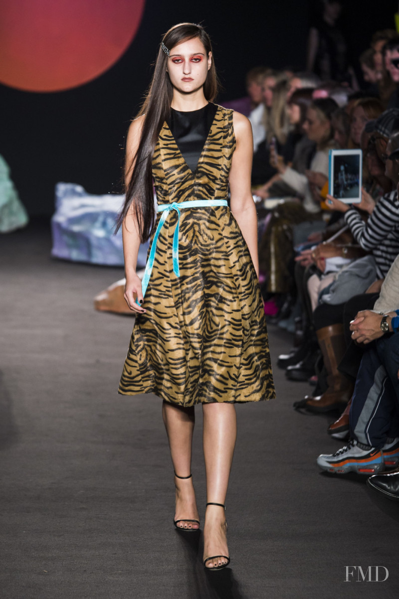 Jess Maybury featured in  the Ashley Williams fashion show for Spring/Summer 2019