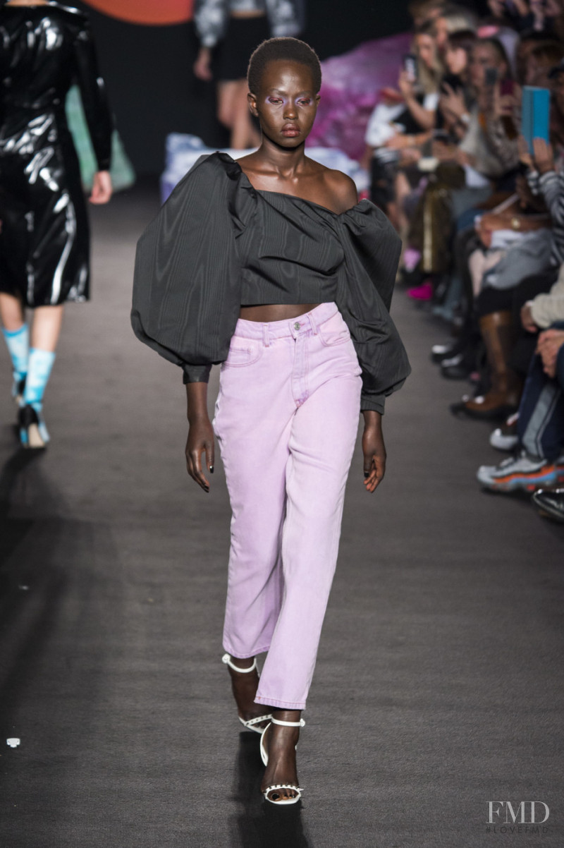 Aweng Chuol featured in  the Ashley Williams fashion show for Spring/Summer 2019